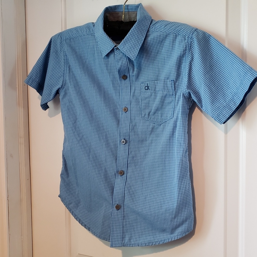 Calvin Klein Button Down Collard Shirt - Boys 8